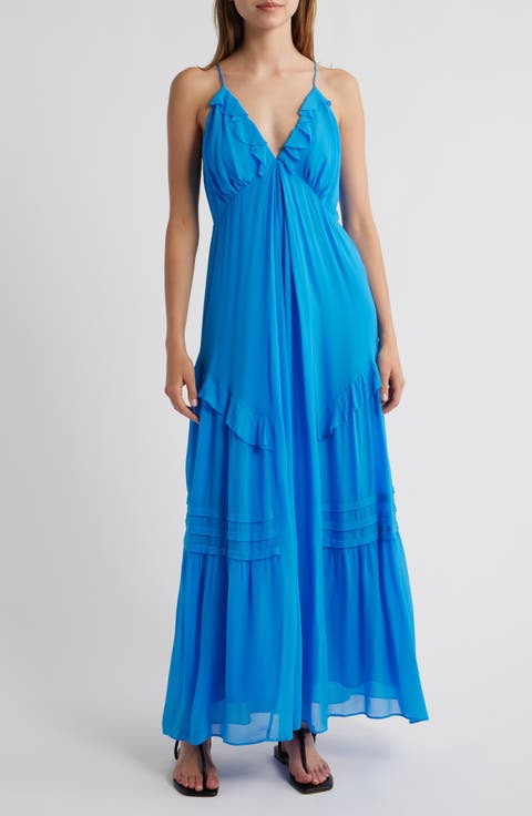 Boa Ruffle Midi Sundress