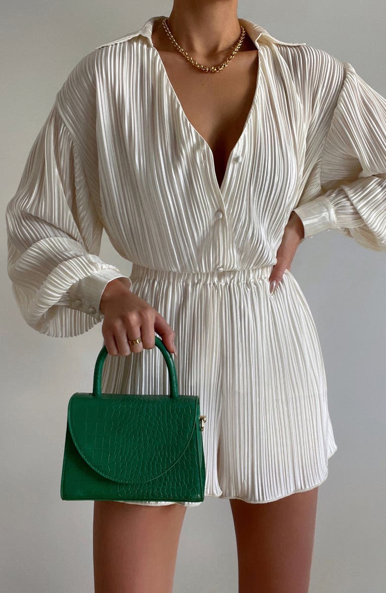 Olga Berg Nadia Faux Leather Top Handle Bag, Alternate, color,