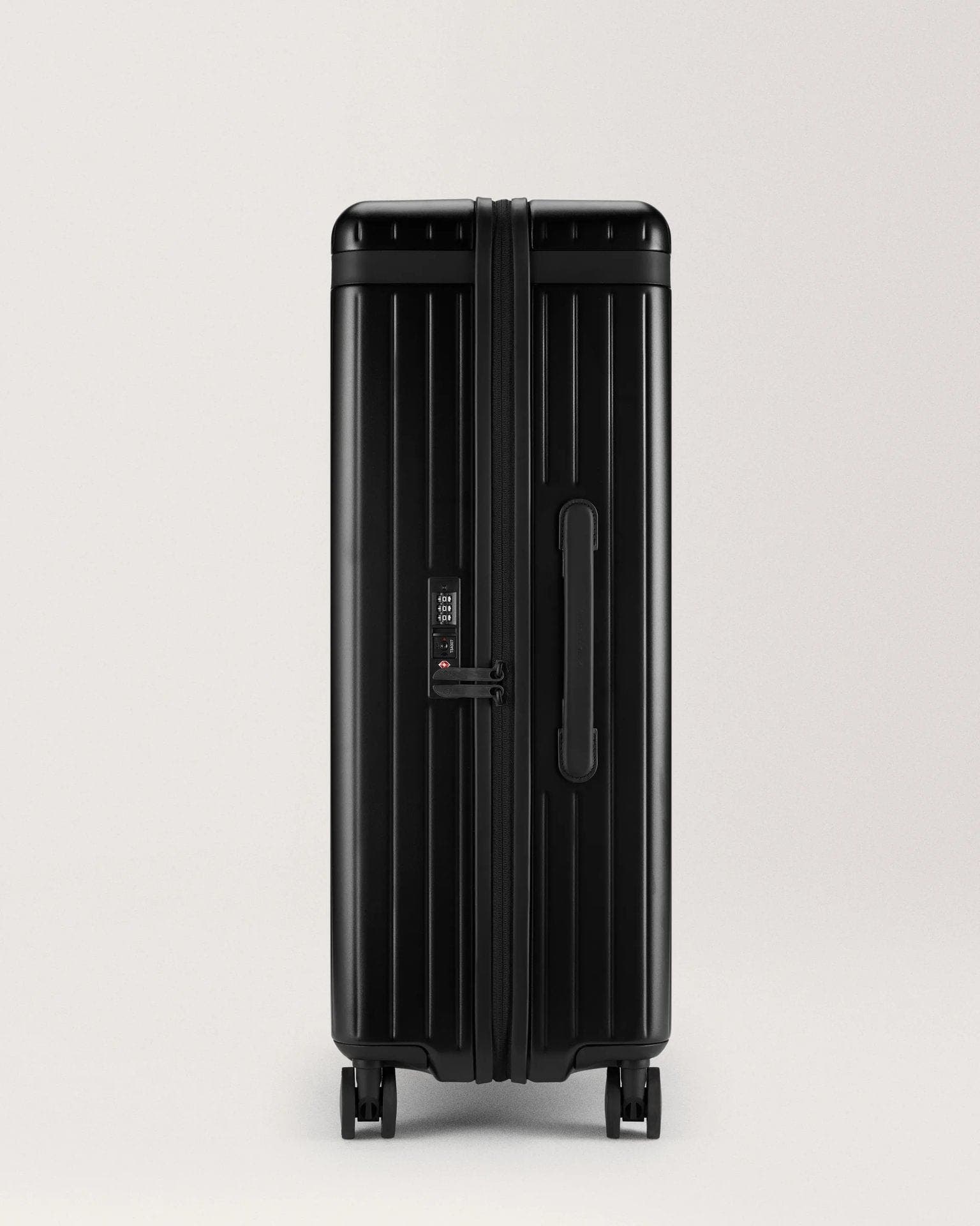 Carl Friedrik The Large Check-in Zipped Suitcase, Alternate, color, Black / Black