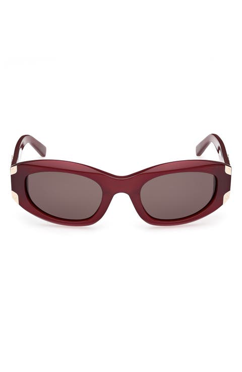 53mm Oval Sunglasses