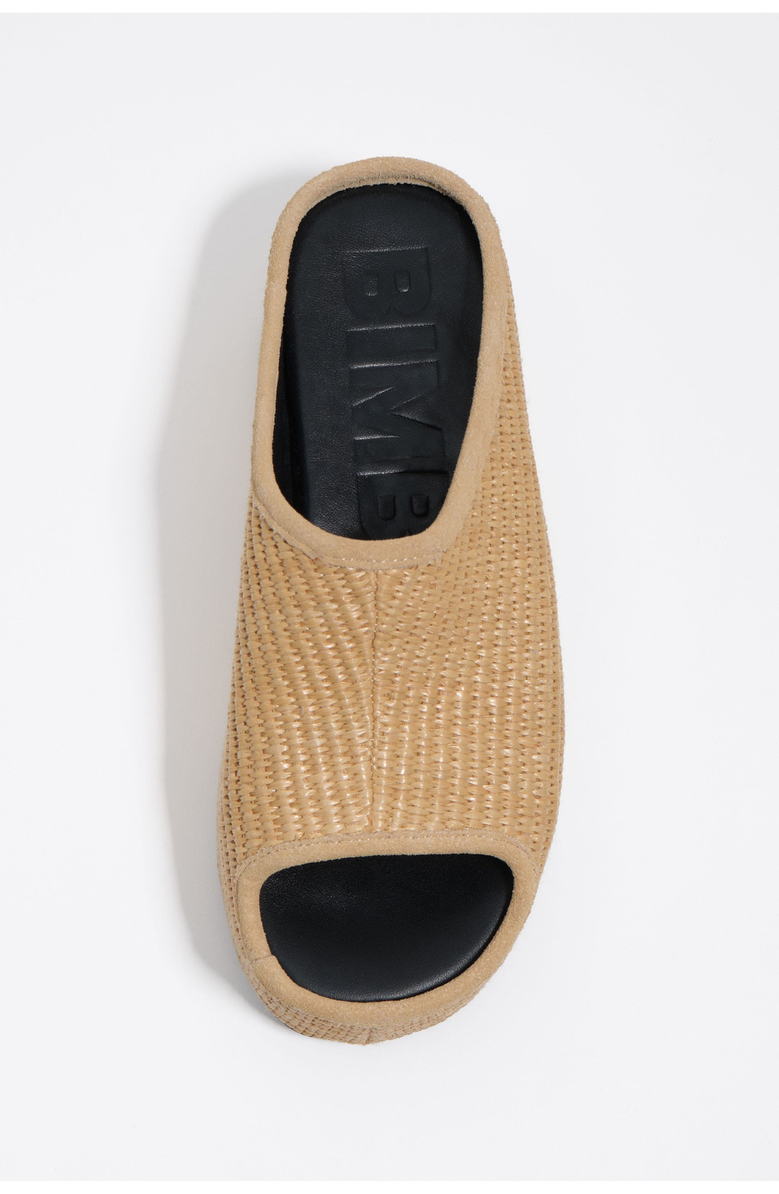 Bimba y Lola Raffia Platform Sandal, Alternate, color, Natural