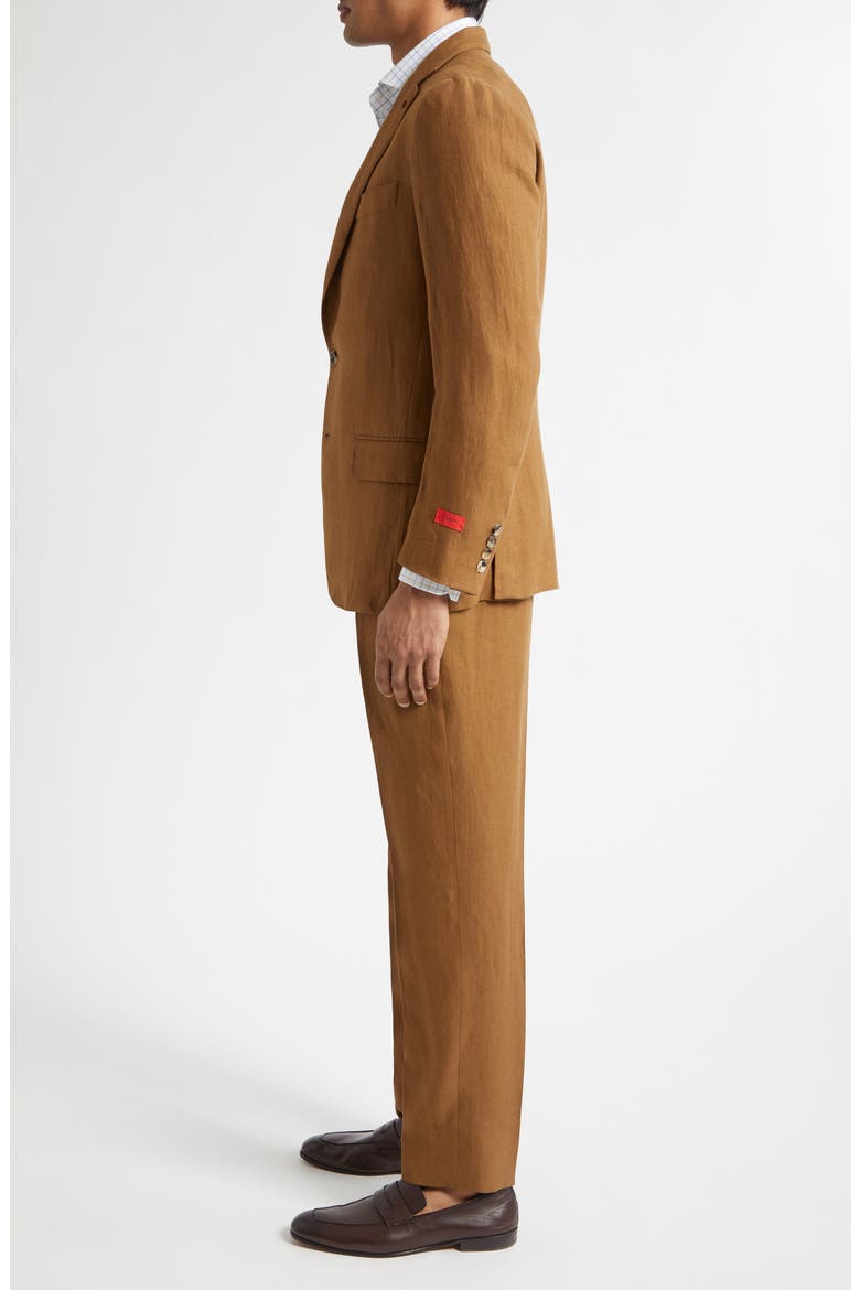 Unito Linen Twill Suit, Alternate, color, MEDIUM BROWN