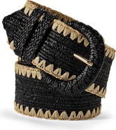 Lands' End Stretch Raffia Belt