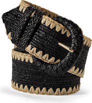 Lands' End Stretch Raffia Belt