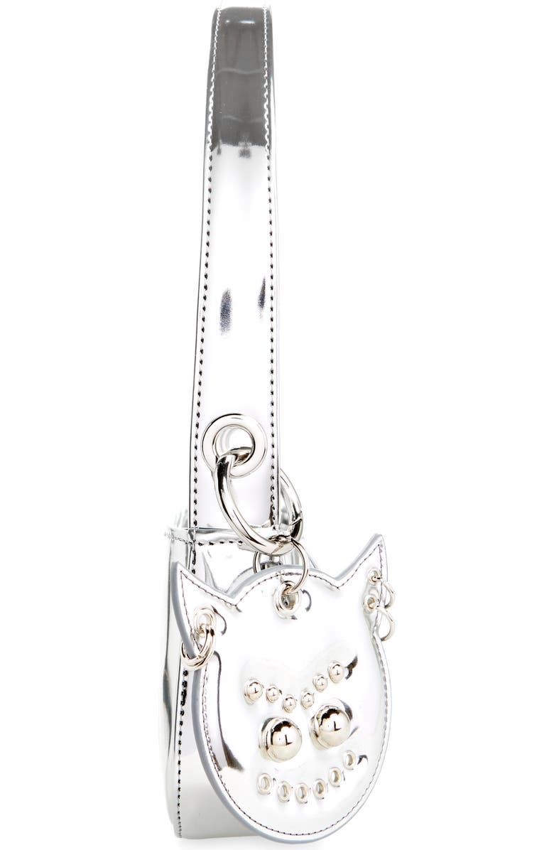 Justine Clenquet Dylan Metallic Vinyl Shoulder Bag, Alternate, color,