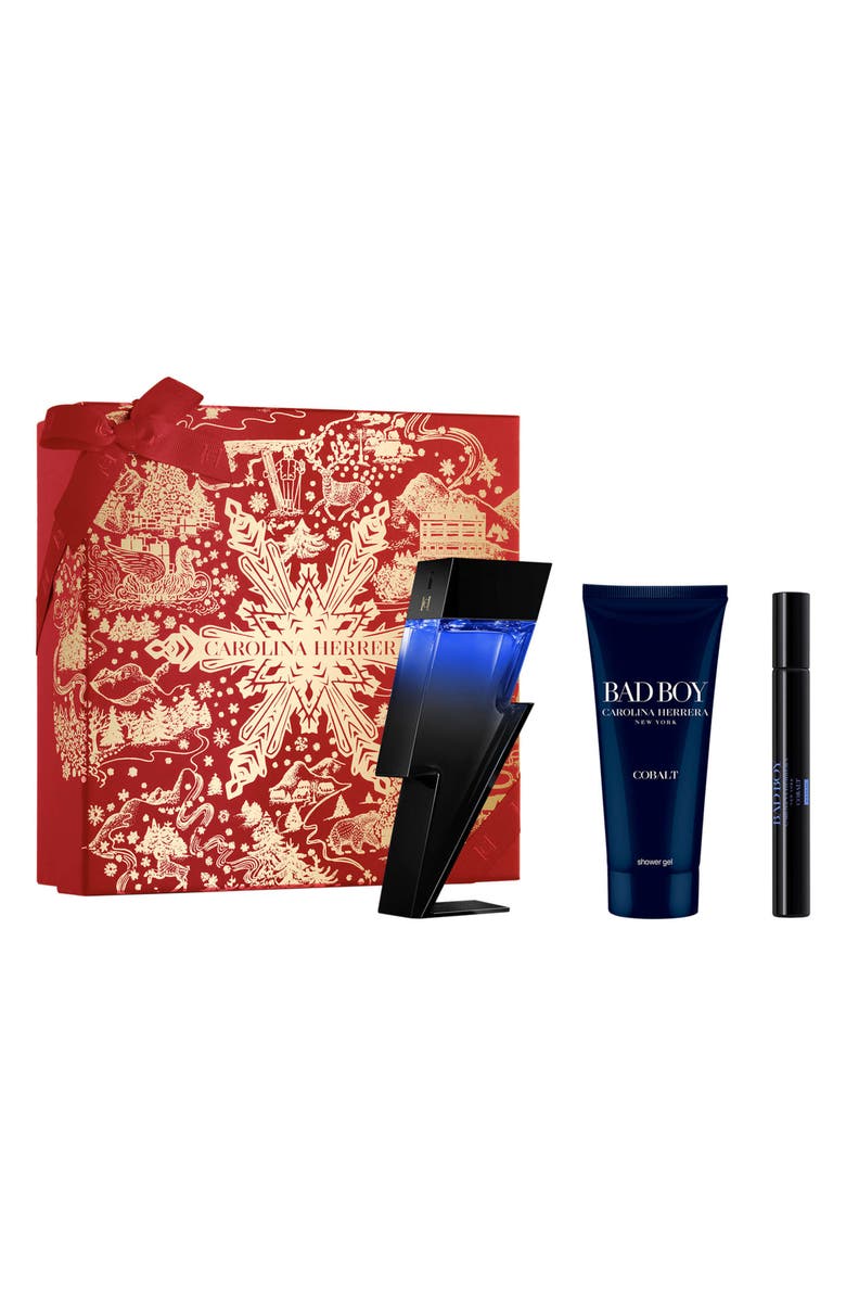 Carolina Herrera Bad Boy Cobalt Elixir 3-Piece Gift Set, Main, color,