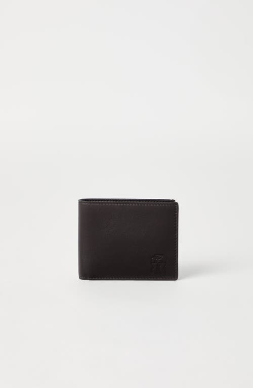 Brunello Cucinelli Capretta Wallet In Black