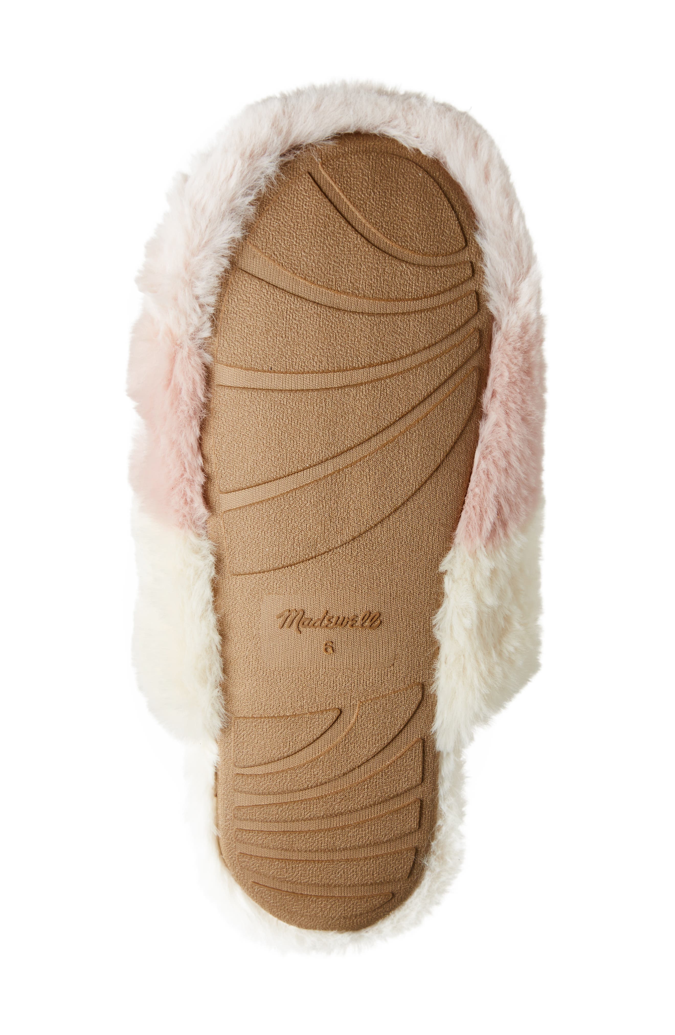 Recycled Faux Fur Quilted Scuff Slippers, Alternate, color, DUSTY BLUSH MULTI
