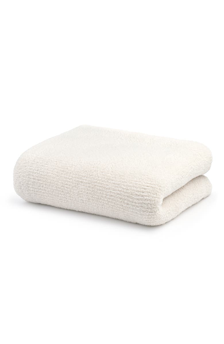 Kashwére Throw - Soft Ribbed with Border - Kash-lite, Main, color, Bone