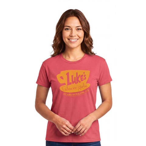 Women's Luke's Stars Hollow Sign Short Sleeve Straight Fit T-Shirt