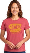 Gilmore Girls Women's Luke's Stars Hollow Sign Short Sleeve Straight Fit T-Shirt