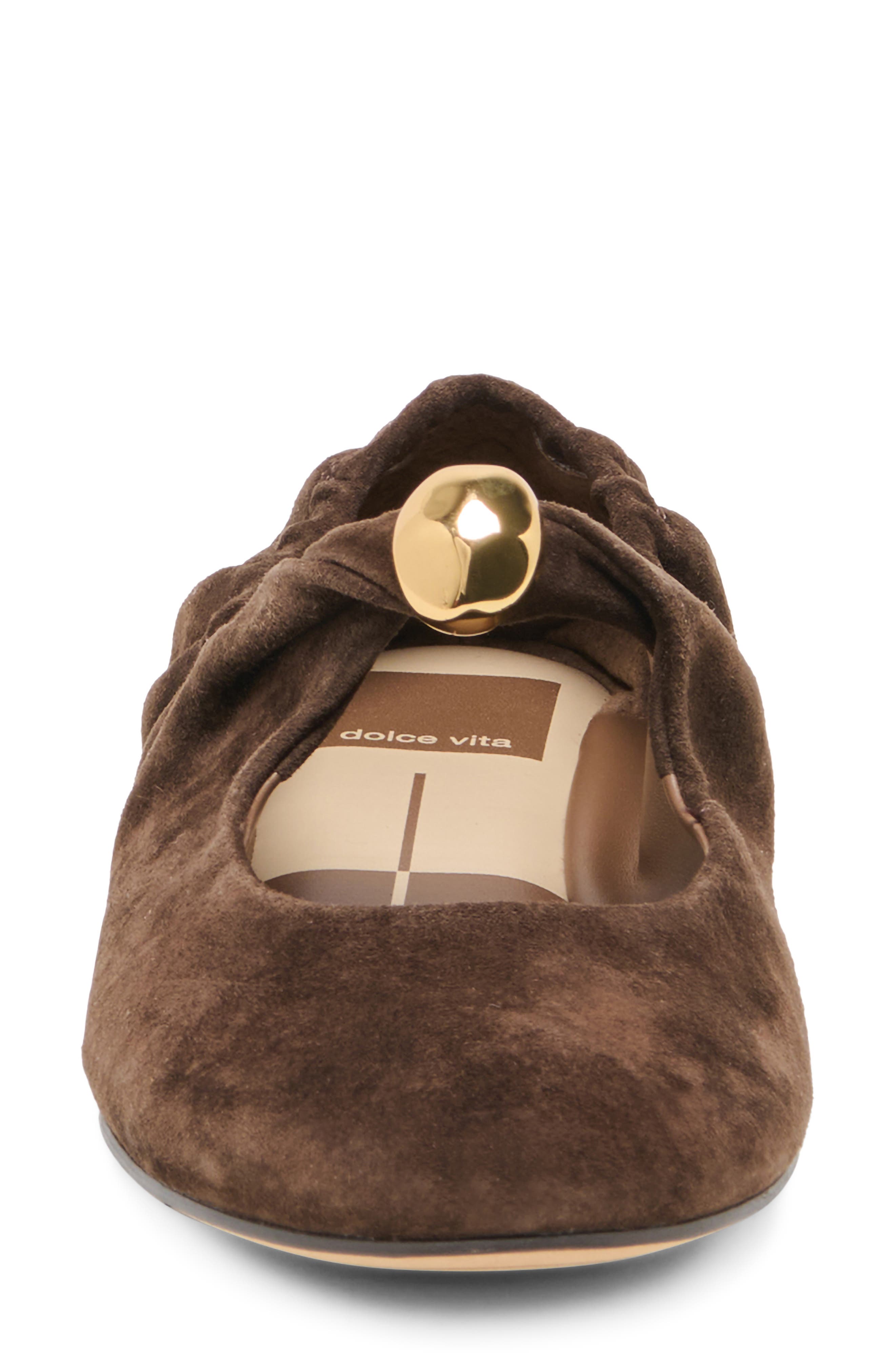 Cornel Mary Jane Flat, Alternate, color, DARK BROWN SUEDE