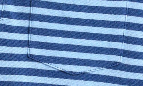 Vineyard Vines Kids' Island Stripe Pocket Polo In Blue