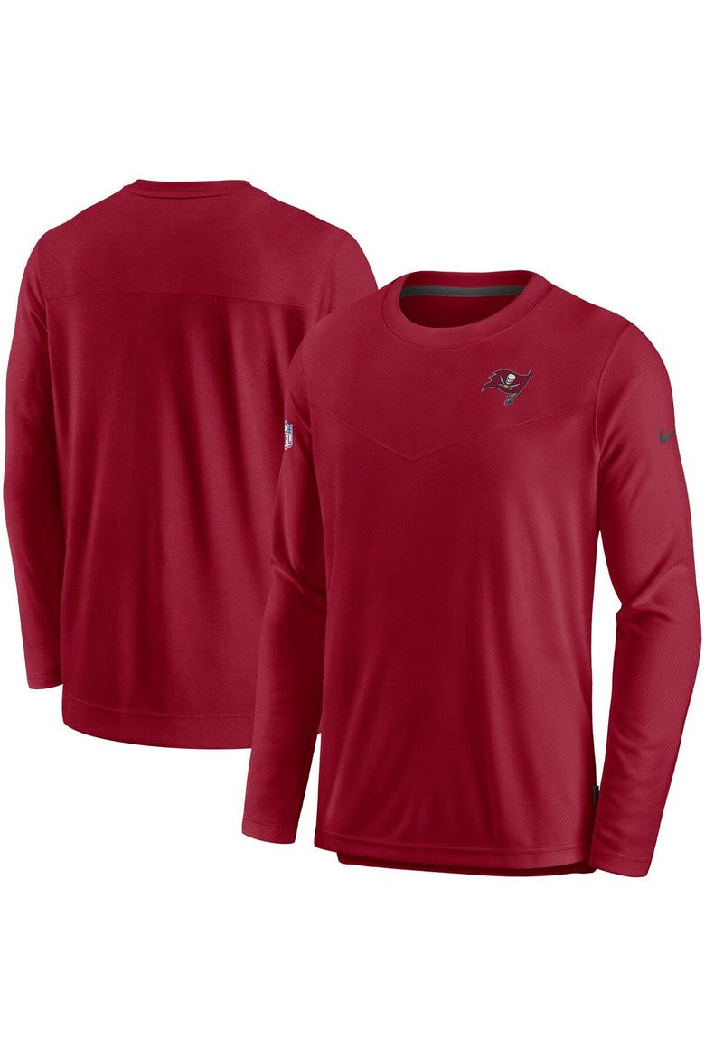 Men's Nike Red Tampa Bay Buccaneers Sideline Lockup Performance Long Sleeve T-Shirt, Main, color, Red