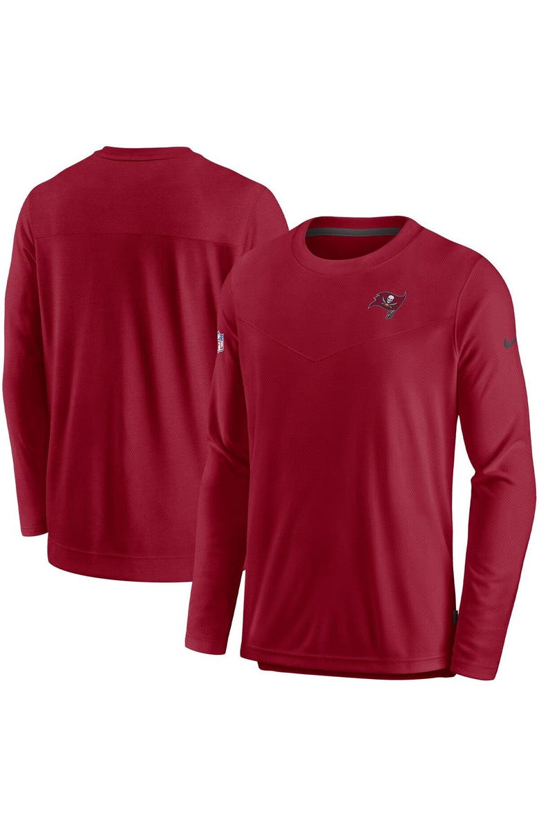 Nike Men's Nike Red Tampa Bay Buccaneers Sideline Lockup Performance Long Sleeve T-Shirt, Main, color, Red