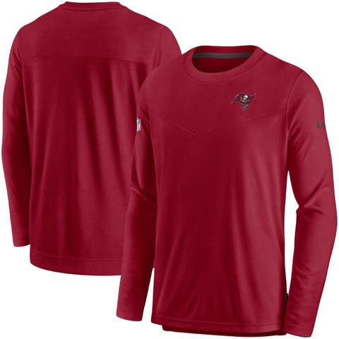 Men's Nike Red Tampa Bay Buccaneers Sideline Lockup Performance Long Sleeve T-Shirt