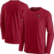 Nike Men's Nike Red Tampa Bay Buccaneers Sideline Lockup Performance Long Sleeve T-Shirt