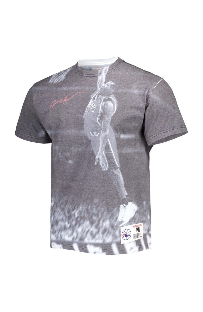 Mitchell & Ness Men's Mitchell & Ness Allen Iverson Heather Gray Philadelphia 76ers Above The Rim T-Shirt, Alternate, color, 