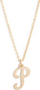 Set & Stones Gianna Initial Pendant Necklace