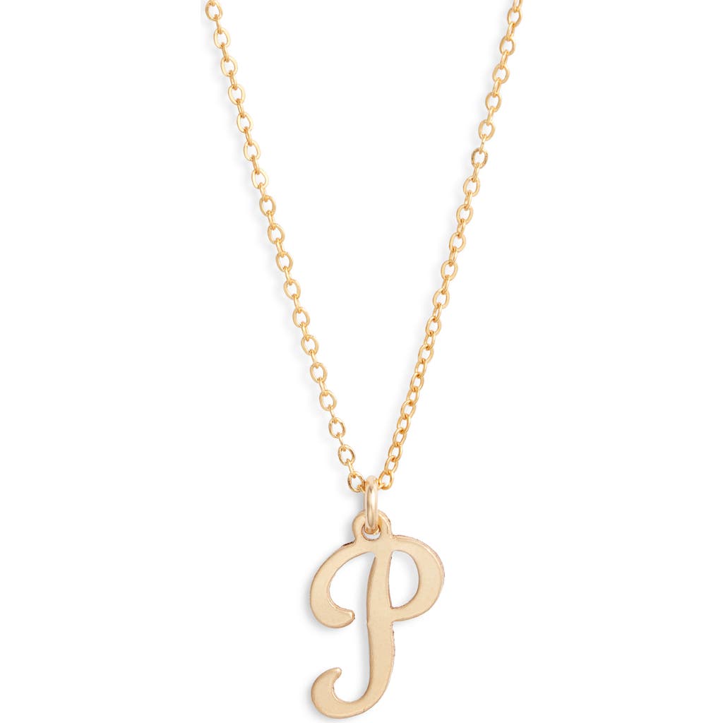 Set & Stones Gianna Initial Pendant Necklace In Gold/p