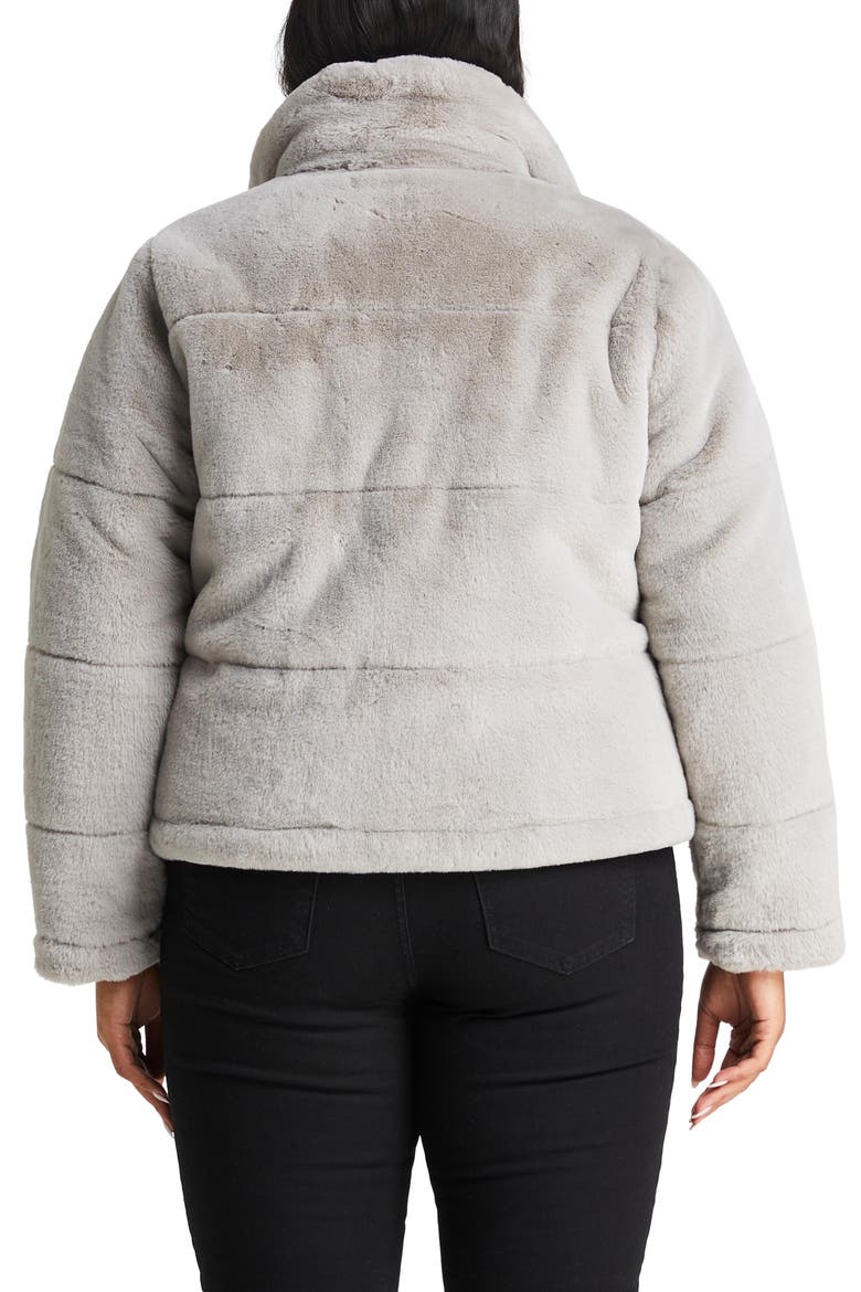 Geneva Faux Fur Jacket, Alternate, color, CLOUD GREY