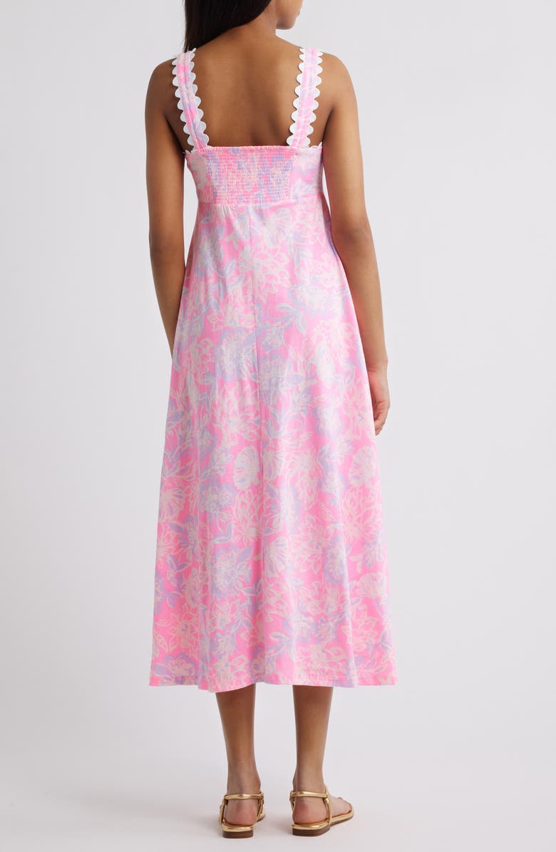 Lilly Pulitzer<sup>®</sup> Dwyer Floral Midi Dress, Alternate, color, 