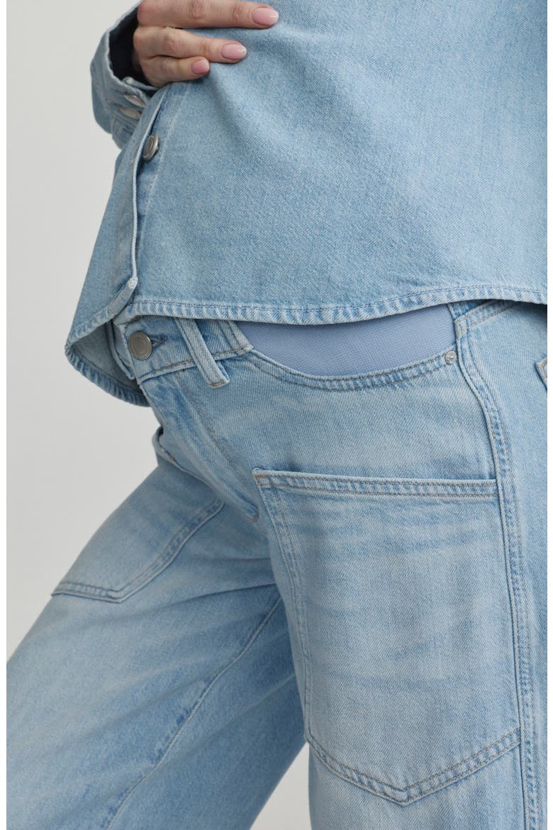 Maternity Hepburn High Waist Wide Leg Jeans, Alternate, color, BEACHFRONT AURA