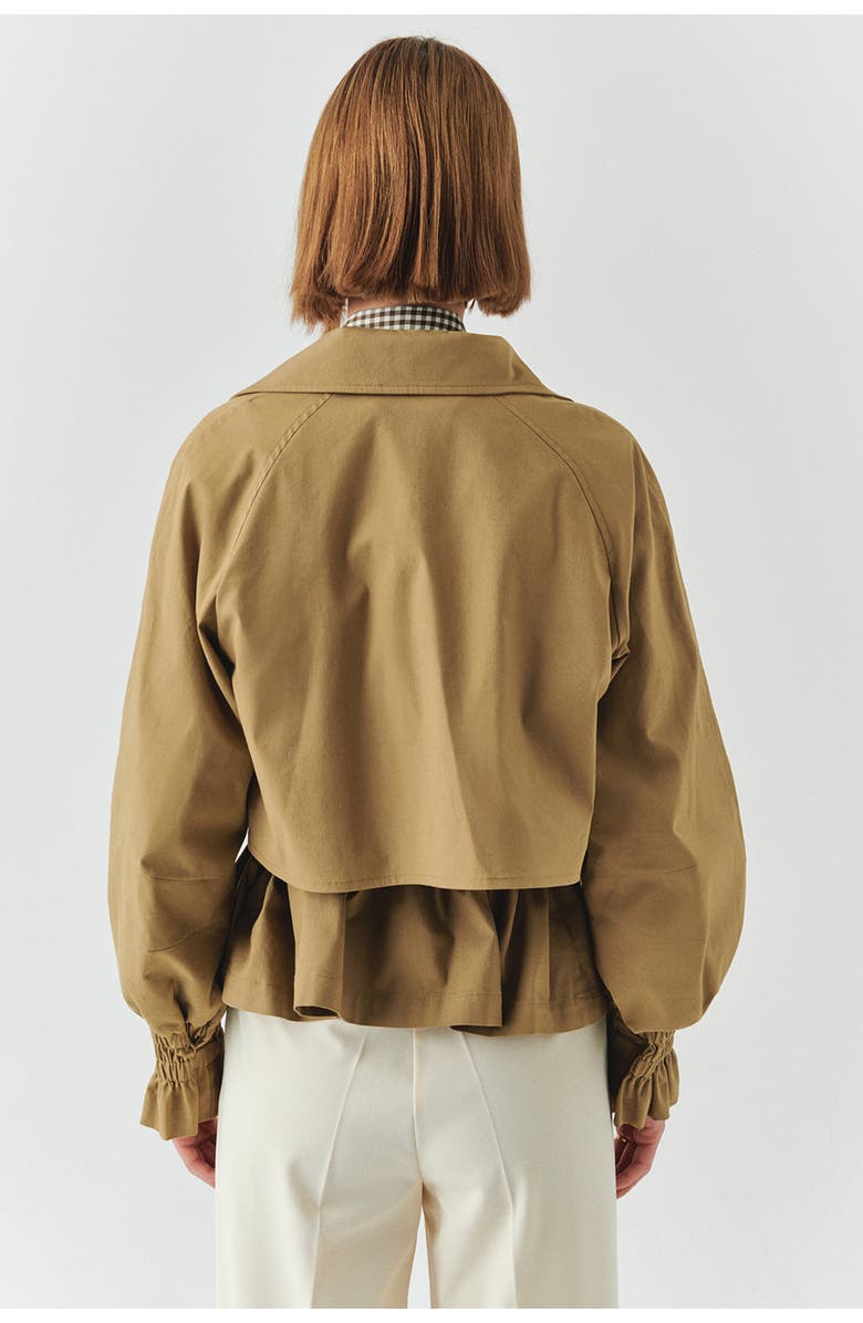 Exquise Yareli Collar Jacket, Alternate, color, Camel