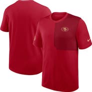 Nike Men's Nike Scarlet San Francisco 49ers Sideline UV Performance Coach Shirt