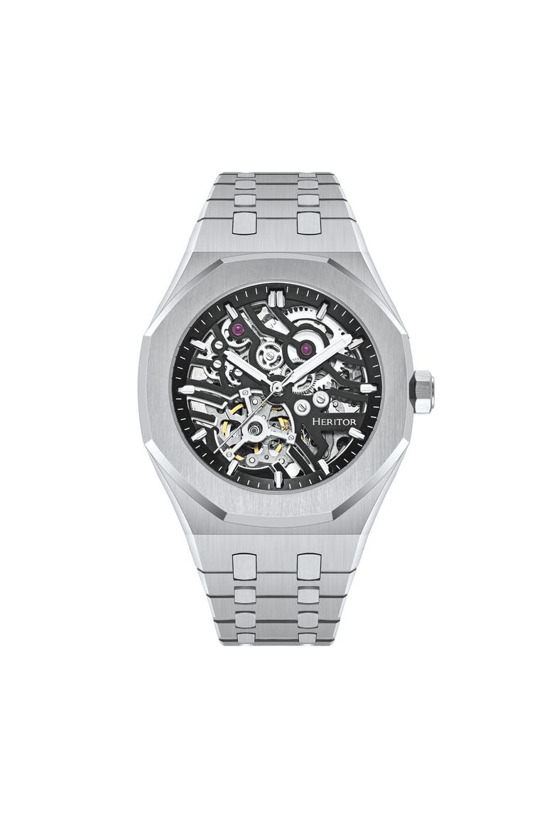 Augustine Japan Automatic Luxury Watch, Main, color, Black