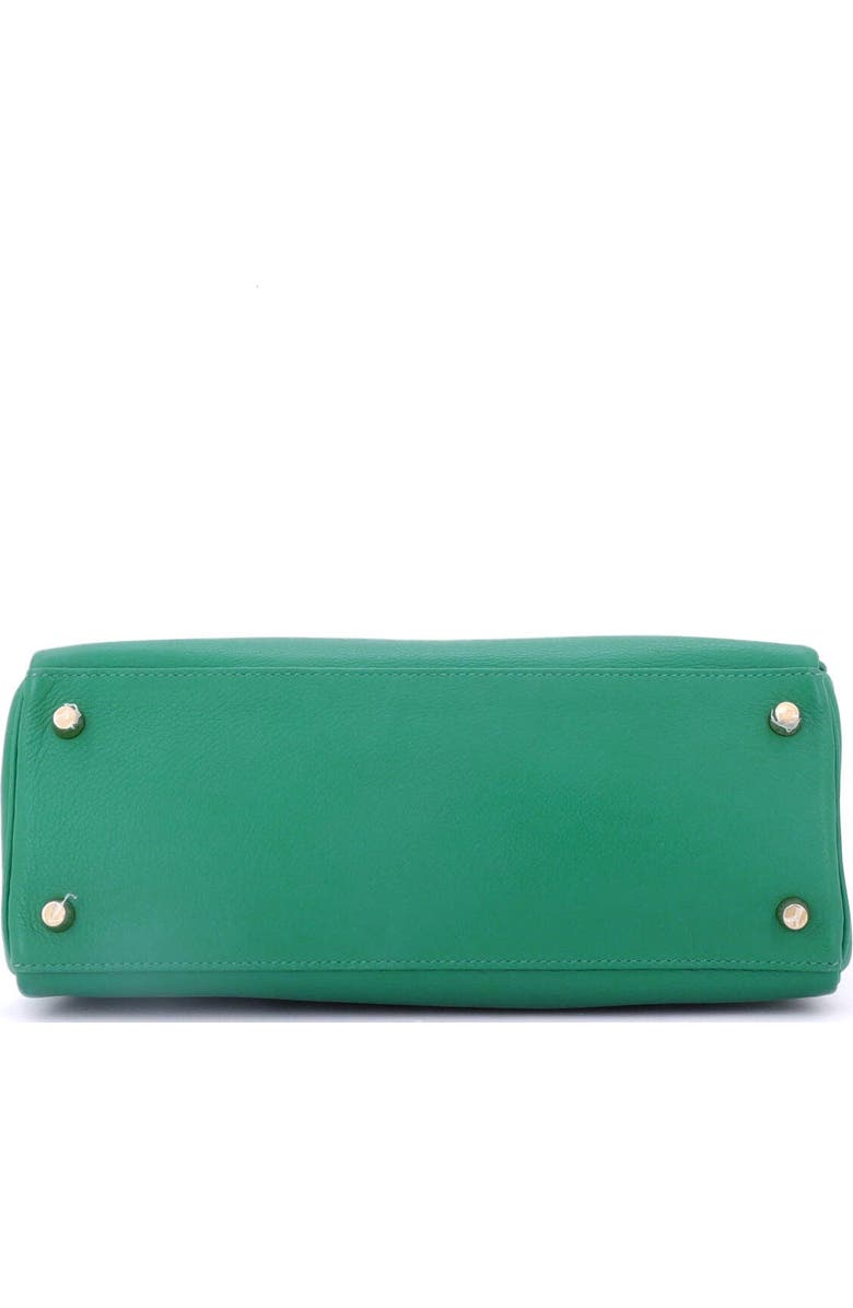 Pre-Owned Hermes Kelly Handbag Green Evercolor with Gold Hardware 28, Alternate, color,