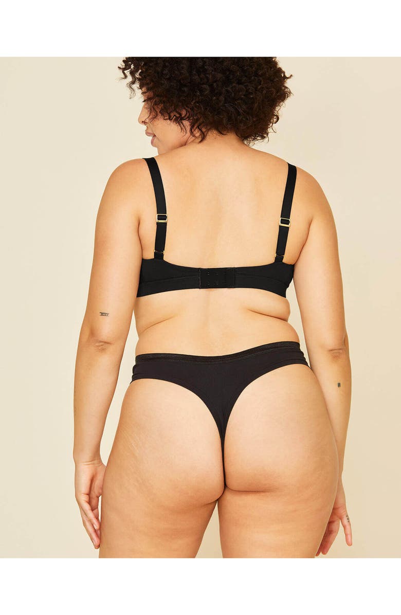 Subset Organic Cotton Mid-Rise Thong in Carbon & Spice 2-Pack, Alternate, color, 