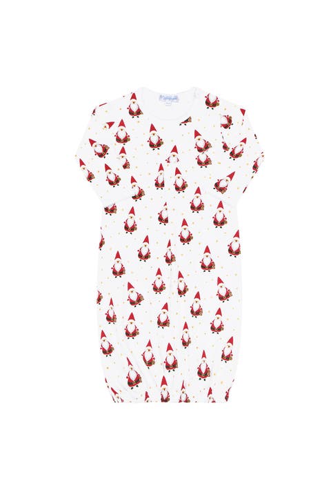 Pima Cotton Santa Print Gown - Baby