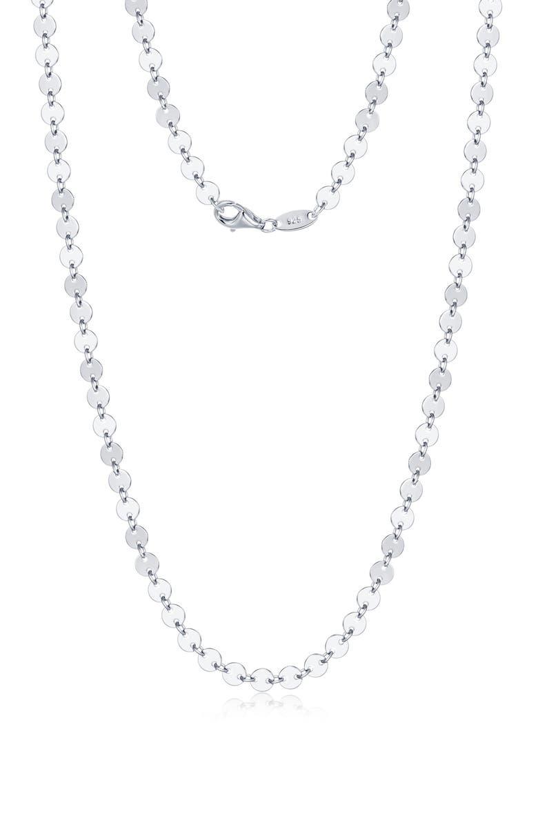 Lafonn Lola Disc Chain Necklace, Main, color,