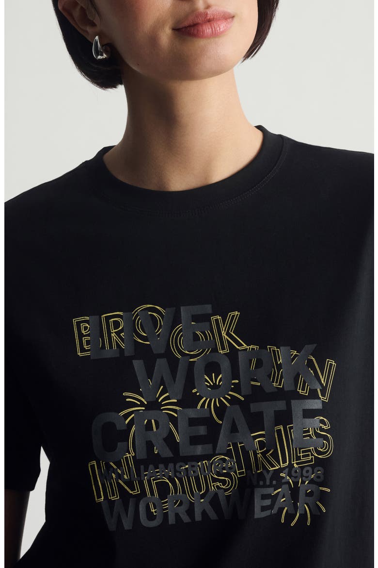 Live Work Create Cotton Graphic T-Shirt, Alternate, color, BLACK