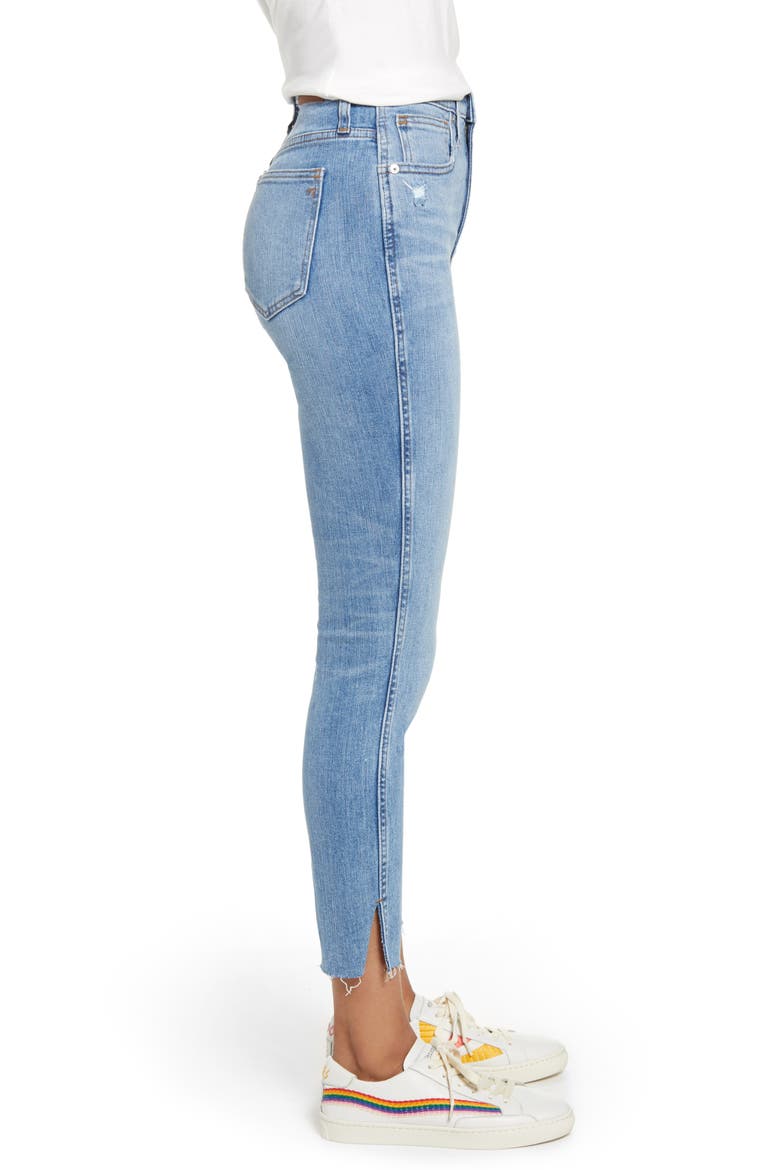 Ripped 10-Inch High Waist Crop Skinny Jeans, Alternate, color, EMERY WASH