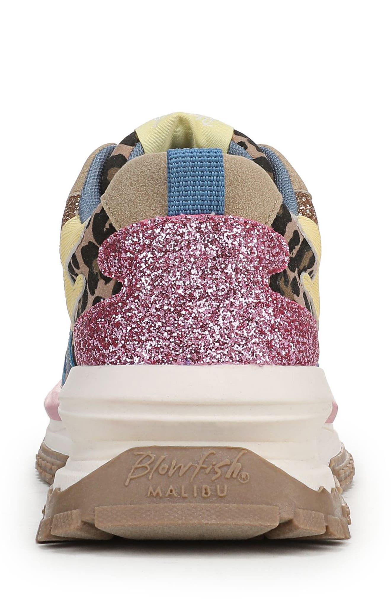 Blowfish Malibu Leo Colorblock Sneaker, Alternate, color, Blue/ Pink/ Yellow