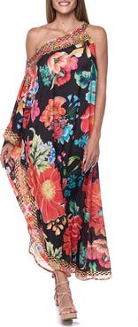 RANEES One-Shoulder Cover-Up Dress