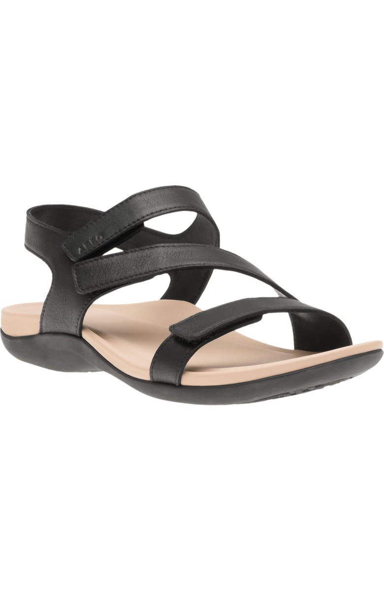 ABEO Oasis Sandal, Alternate, color, Black - Metatarsal
