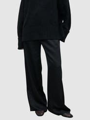 Pretty Lavish Breya Satin Drawstring Wide Leg Trouser