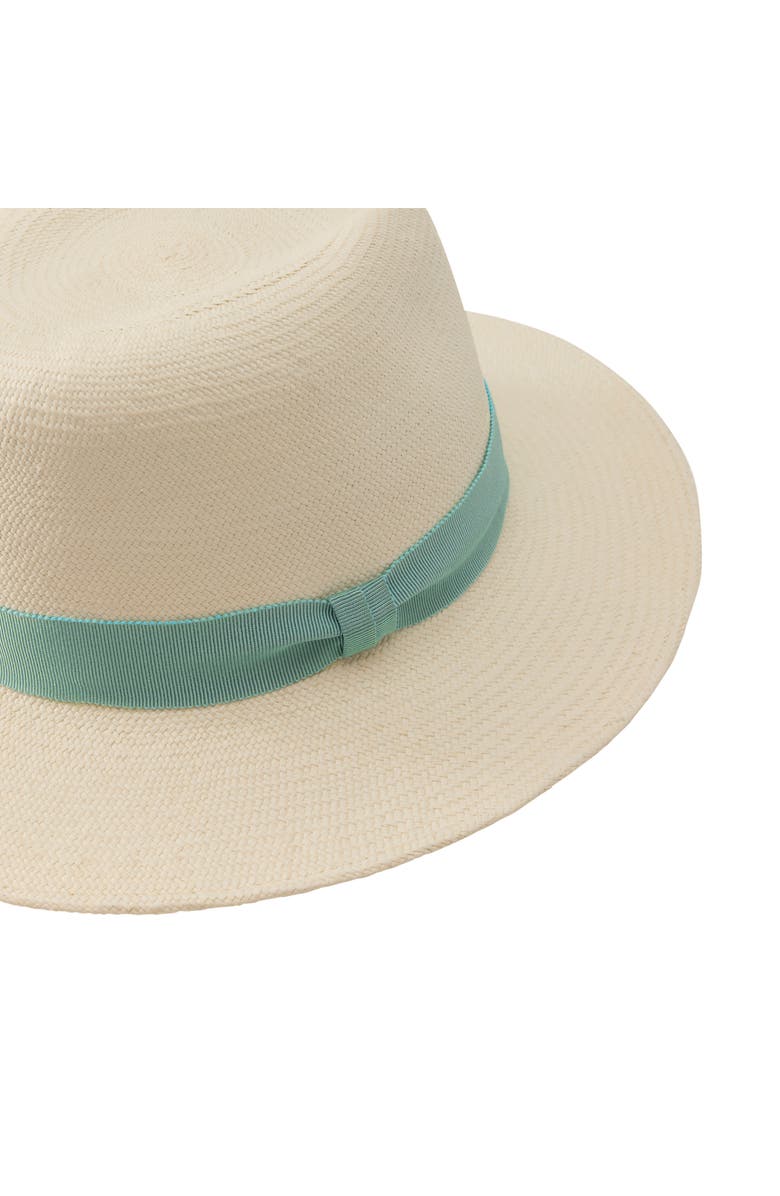 Helen Kaminski Vitoria Straw Panama Hat, Alternate, color, Chalk/ Seaglass