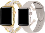 Posh Tech Gemma Silicone 2-Pack Apple Watchbands
