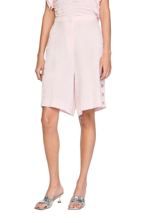 Floral jacquard Bermuda shorts