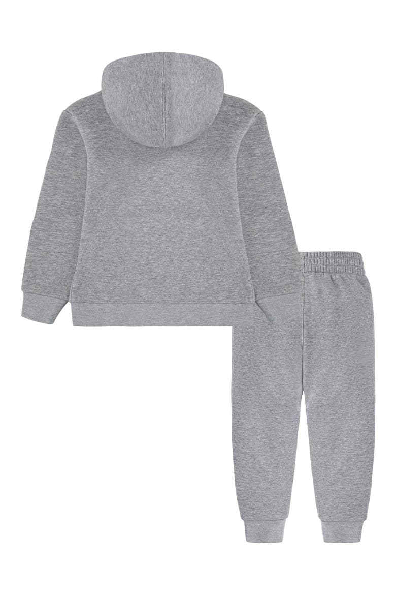 Kids' Futura Logo Fleece Sweatshirt & Joggers Set, Alternate, color, DARK GREY HEATHER