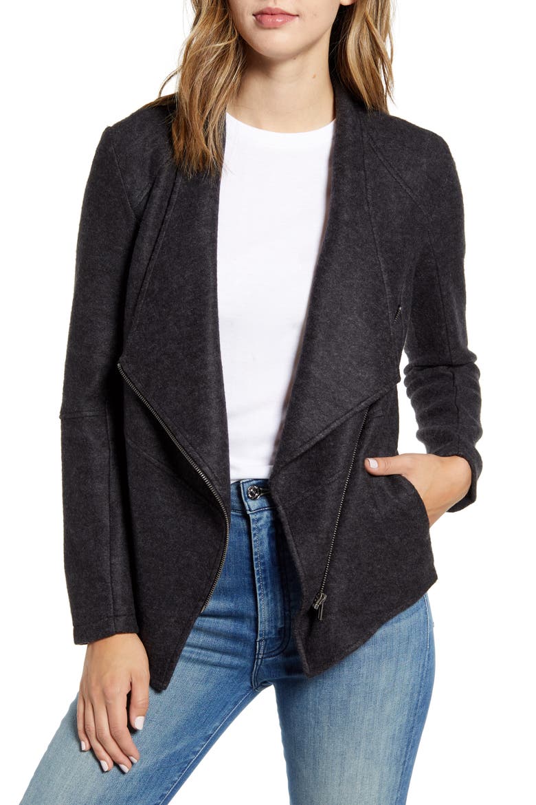 BB Dakota Brush It Off Jacket, Main, color, CHARCOAL