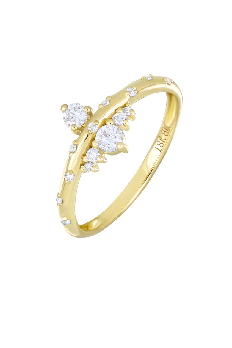 Solstice Diamond Stacking Ring, Main, color, 18K YELLOW GOLD