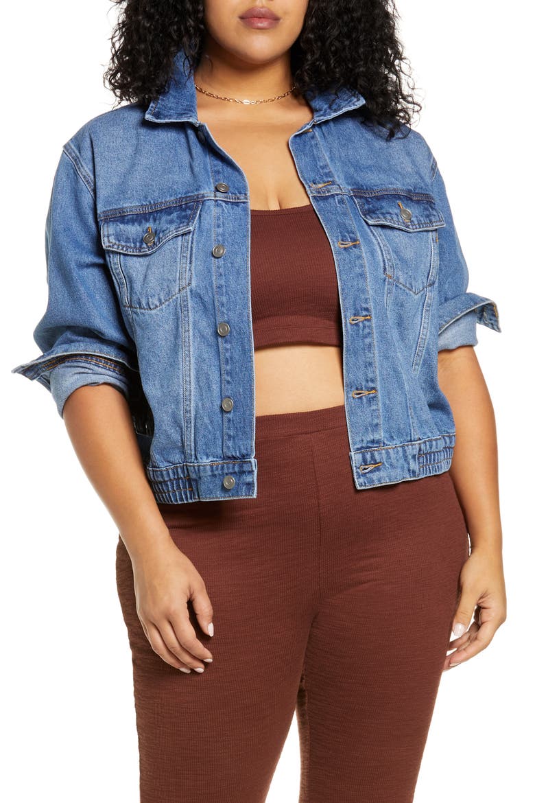 Denim Jacket, Main, color, CLASSIC MEDIUM WASH