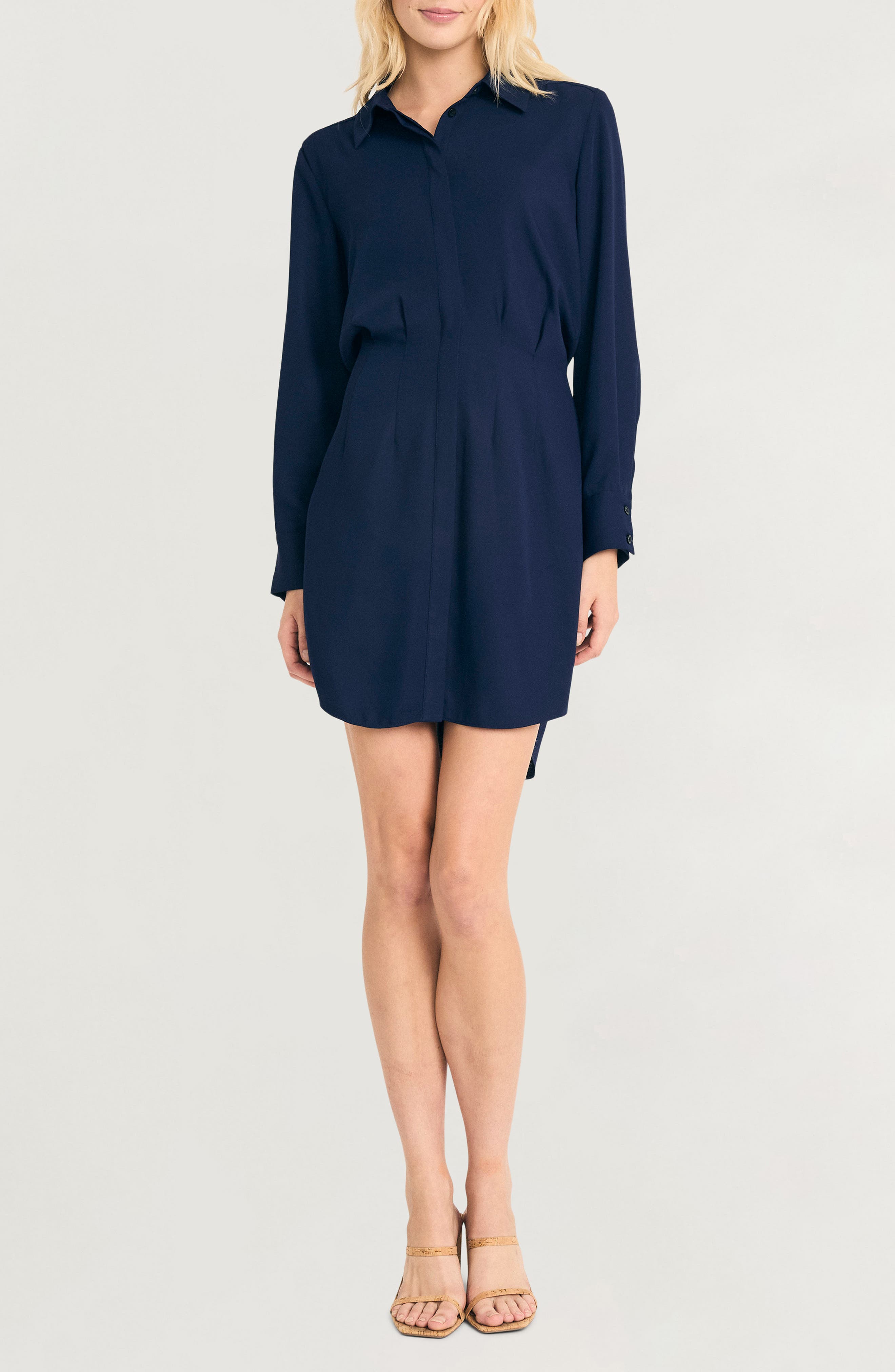 Luxely Long Sleeve Shirt Dress