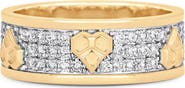 Sara Weinstock Honey Comb Heart Pavé Diamond Ring