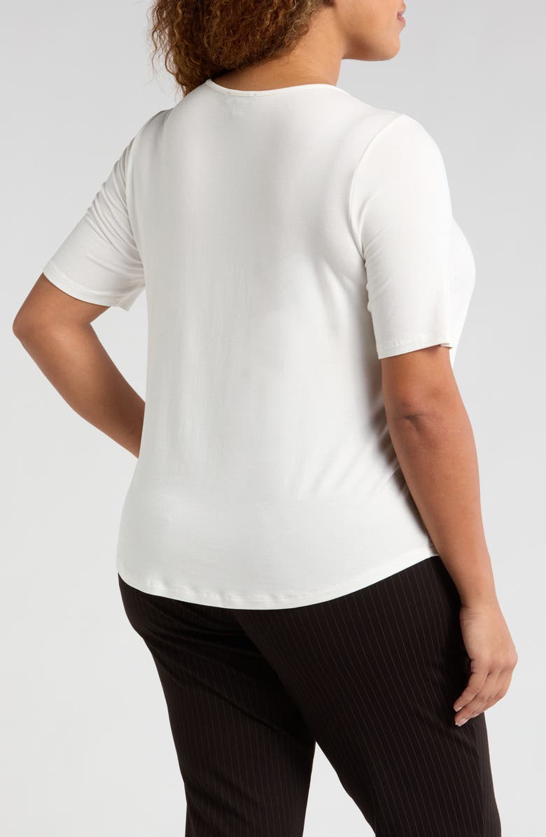 Universal Standard Lily Liquid Jersey Crewneck Top, Alternate, color, White